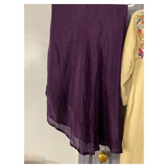Nude and Plum Embroidered Casual Shalwar Kameez - Picture 3 of 5
